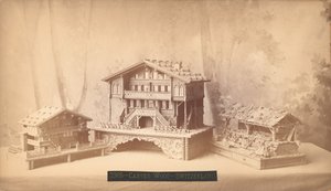 瑞士别墅，雕刻模型，费城百年国际展览，1876年（银蛋白印刷） 作者 美国摄影师
