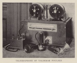 Valdemar Poulsen 的电报（黑白照片） 作者 美国摄影师