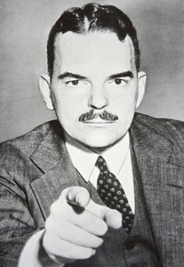托马斯-E-杜威（1909-71）（黑白照片）。 作者 美国摄影师