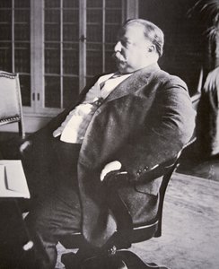 威廉-H-塔夫脱（1857-1930）（黑白照片）。 作者 美国摄影师