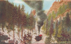 林地公园，科罗拉多州派克峰盘山公路半山腰附近（彩色照片） 作者 美国摄影师