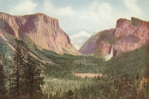 加利福尼亚州约塞米蒂山谷，艺术家点全景（彩色照片） 作者 美国摄影师