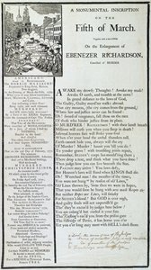 1772年3月5日的纪念铭文（印刷版） 作者 美国学校
