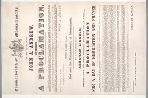 1864年7月28日宣布羞辱和祈祷的一天 作者 美国学校