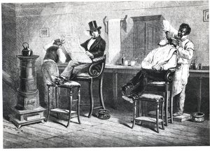 里士满理发店，1861年 作者 美国学校
