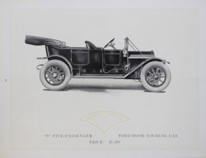 雅培 - 底特律汽车，1911年 作者 美国学校