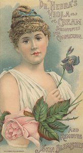 Hebras Viola Cream博士的广告，c.1897 作者 美国学校