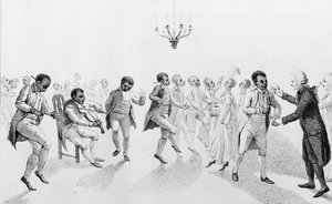 非洲裔美国人与The Echo州长约翰·汉考克（1737-93）在一起，与理查德·艾尔索普（1761-1815）1807年的其他诗歌合影 作者 美国学校