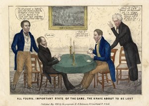 四肢：重要的游戏状态 - 即将失去的咒语，1836年 作者 美国学校