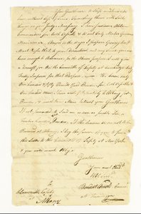 阿诺德·本尼迪克特 (1741-1801) 大陆军将军、叛徒。 1775 年 5 月 22 日，签署给提康德罗加奥尔巴尼安全委员会的亲笔签名信（“提康德罗加的本尼迪克特·阿诺德将军”）（纸笔和墨水） 作者 美国学校