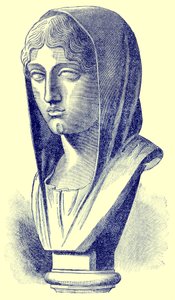 Aspasia，来自Victor Duruy的希腊历史插图，1890年出版（数字增强图像） 作者 美国学校