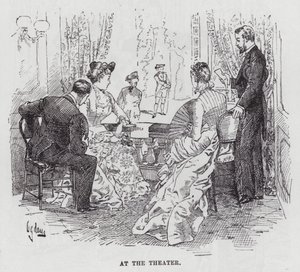 At the Theater (engraving) 作者 美国学校