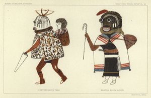 Awatobi Soyok Taka、Awatobi Soyok Wuqti（彩色石版画） 作者 美国学校