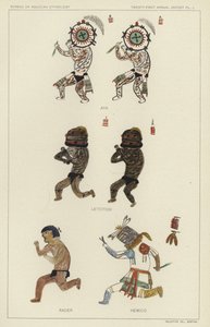 阿亚、莱托托比、赛车手、赫米克（彩色石版印刷） 作者 美国学校