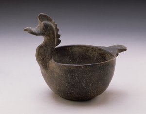 Bird Effigy Bowl，Mississippi（陶器） 作者 美国学校