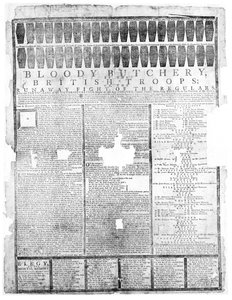 英国军队的血腥屠杀，Salem 1775（打印） 作者 美国学校