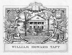 总统William H. Taft的书签（1857-1930）1909年（打印） 作者 美国学校