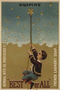 男孩攀爬绳索到星星 作者 美国学校