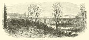 军事铁路上的桥梁，1865年3月 作者 美国学校