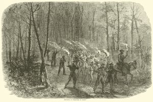 1864年8月晚上带来囚犯 作者 美国学校