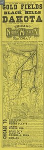 芝加哥和西北铁路的宽边，由兰德麦克纳利出版，1870年 作者 美国学校
