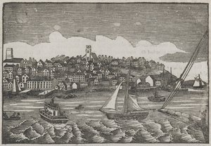 纽约布鲁克林（木刻版画） 作者 美国学校