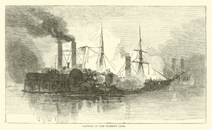 夺取Harriet Lane，1863年1月 作者 美国学校