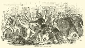1863年7月在论坛办公室收取警察的指控 作者 美国学校