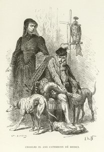 Charles IX和Catherine de Medici 作者 美国学校
