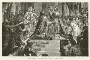 Charlemagne，圣彼得斯，罗马的加冕典礼 作者 美国学校