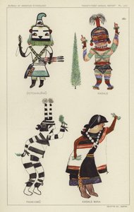 Cotokinunwu, Kaisale, Paiakyamu, Kaisale Mana (彩色石版印刷) 作者 美国学校