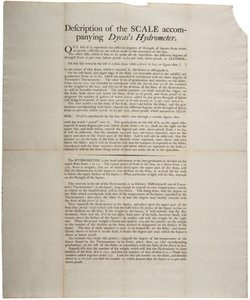 伴随Dycass比重计的规模描述，1790 作者 美国学校