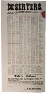 逃兵，1863年 作者 美国学校