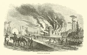 摧毁铁路，1863年4月 作者 美国学校