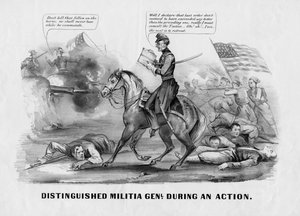 尊敬的民兵。在纽约Currier＆Ives出版的一项诉讼中，c。 1861年 作者 美国学校