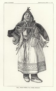 娃娃，印度女人，礼服，Nenenot 作者 美国学校