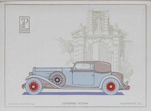 杜邦汽车：敞篷维多利亚，1921年 作者 美国学校