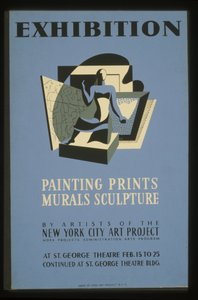 展览 纽约市艺术项目的艺术家们的绘画、版画、壁画、雕塑。 作者 美国学校