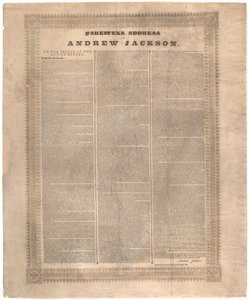 安德鲁杰克逊的告别演说，1837年 作者 美国学校