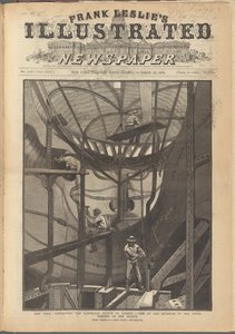 弗兰克·莱斯利的插图报的封面，1886年10月23日 作者 美国学校