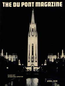 金门国际博览会，杜邦杂志的封面，1939年4月 作者 美国学校