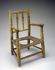 洞椅c。 1800年至1850年（身份不明的树林，油漆，草木） 作者 美国学校