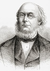 Horace Greeley来自“美国简史”，由AS Barnes und Co.于1885年出版 作者 美国学校