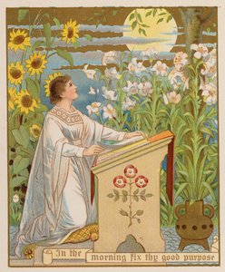 清晨，确定你的目标（chromolitho） 作者 美国学校