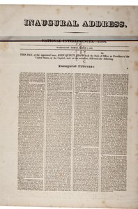 1825年3月4日John Quincy Adams的就职演说（另见GLC 696060） 作者 美国学校