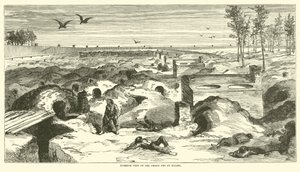 监狱笔的内部看法在Millen，1864年11月 作者 美国学校