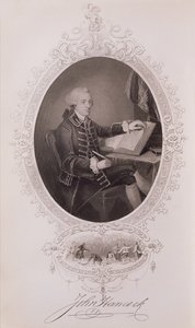 约翰汉考克（1737-93）来自美国历史，第一卷。我，由查尔斯麦凯，由J.罗杰斯雕刻 作者 美国学校