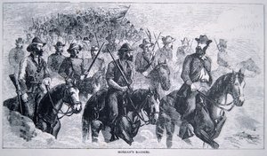 约翰-亨特-摩根(1825-64)的攻略(石印) 作者 美国学校