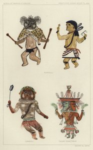Kawikoli, Ciwikoli, Tacab (Naactadji) (彩色石版印刷) 作者 美国学校