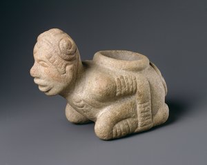 来自密西西比州的跪式囚犯Effigy Pipe 作者 美国学校